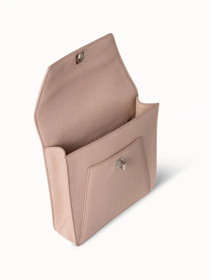 Little Anouk Messenger In Calf Leather Pale Rose Women Akris Mini Bags