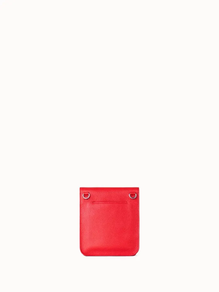 Little Anouk Messenger In Calf Leather Scarlet Women Akris Crossbody Bags