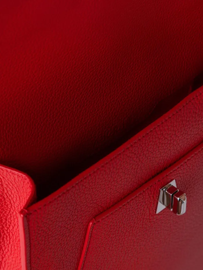 Little Anouk Messenger In Calf Leather Scarlet Women Akris Crossbody Bags