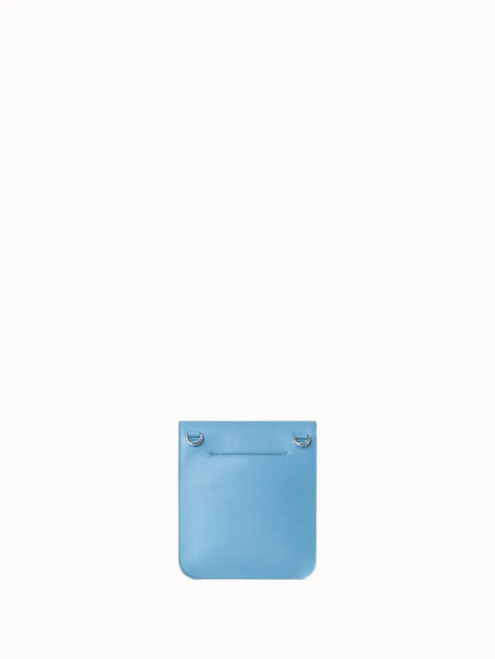 Little Anouk Messenger In Calf Leather Sky Women Akris Messenger Bags