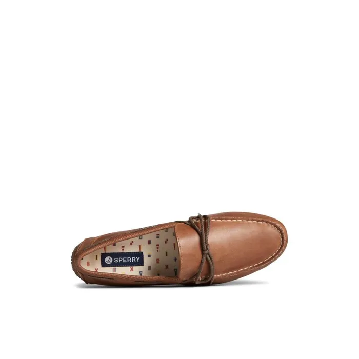 Loafers and Oxfords Men Sperry Davenport Deboss Leather 1Eye Driver Medium Beige