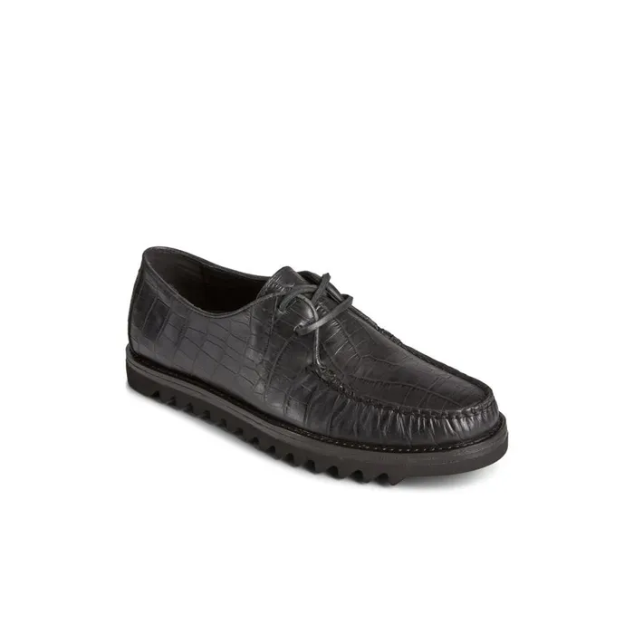 Loafers and Oxfords Men Sperry Unisex Captain x27 s Vibram Oxford Black