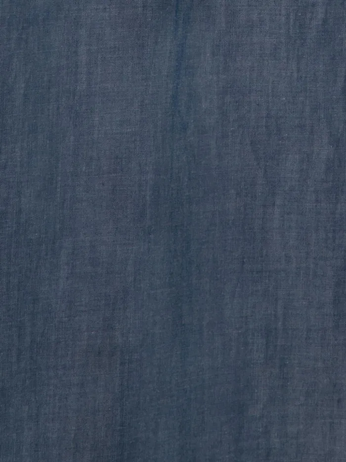 Long Shirt Dress In Sea Island Cotton Navy Denim Women Akris Dresses