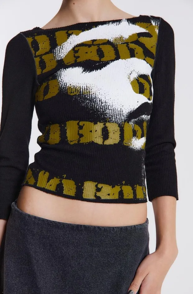 Long Sleeve Tops Women Jaded London Genetta Ribbed Top