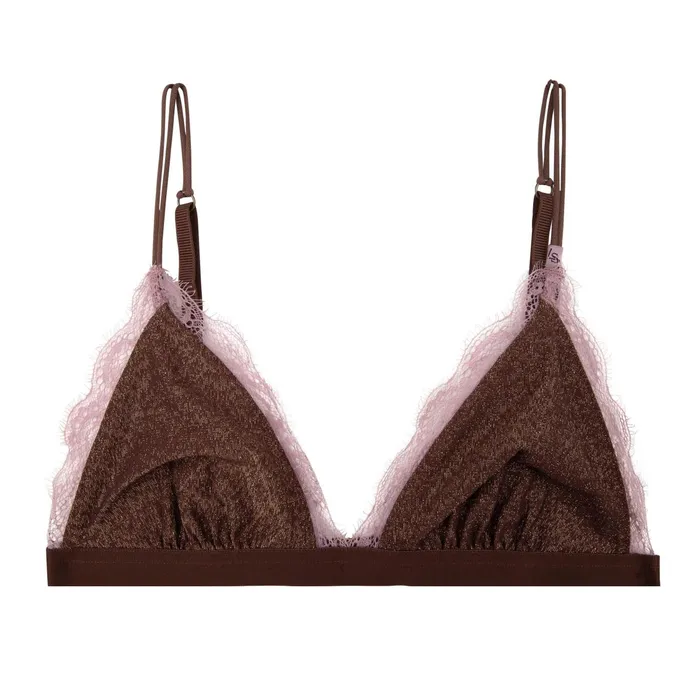 Love Stories Unpadded Bralettes Filippa Bralette Dark Brown 8211 Women