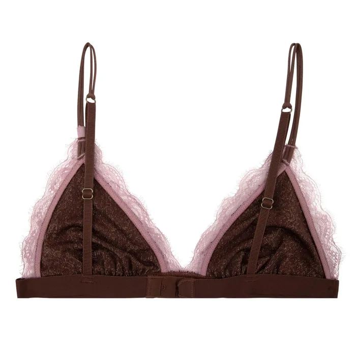 Love Stories Unpadded Bralettes Filippa Bralette Dark Brown 8211 Women