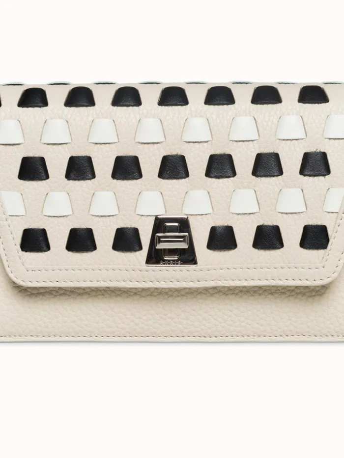 Medium Anouk Crossbody Clutch Bag With Handwoven Details Light Multicolor Women Akris Clutches