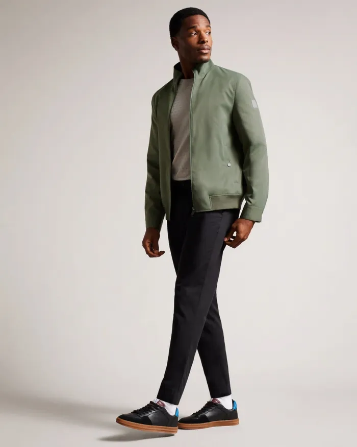 Men ARZONA 8211 Nylon Bomber Jacket Khaki Ted Baker Coats and Jackets Men ARZONA 8211 Nylon Bomber Jacket Khaki Ted Baker Coats and Jackets
