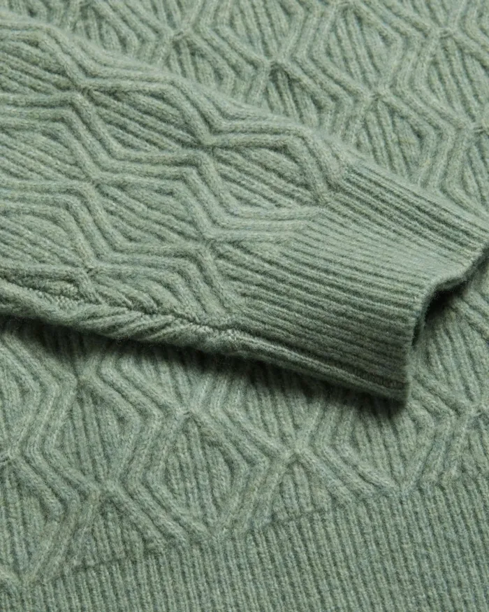 Men ATCHET 8211 Wool Blend Cable Knit Jumper Pale Green Ted Baker Jumpers and Knitwear Men ATCHET 8211 Wool Blend Cable Knit Jumper Pale Green Ted Baker Jumpers and Knitwear