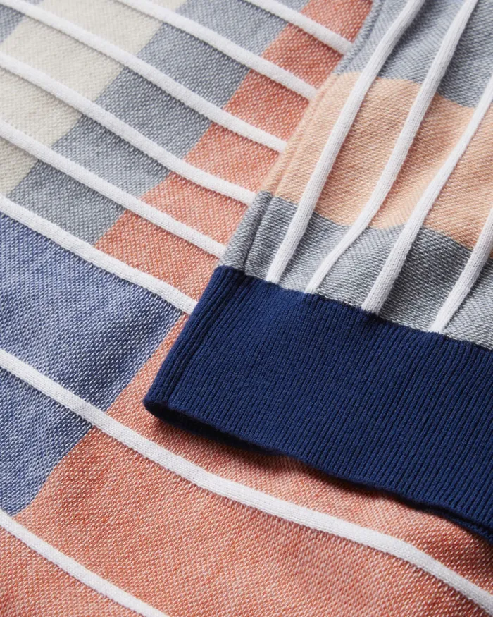 Men BARDA 8211 Multi Stripe Colour Block Knitted TShirt Multicoloured Ted Baker Tops