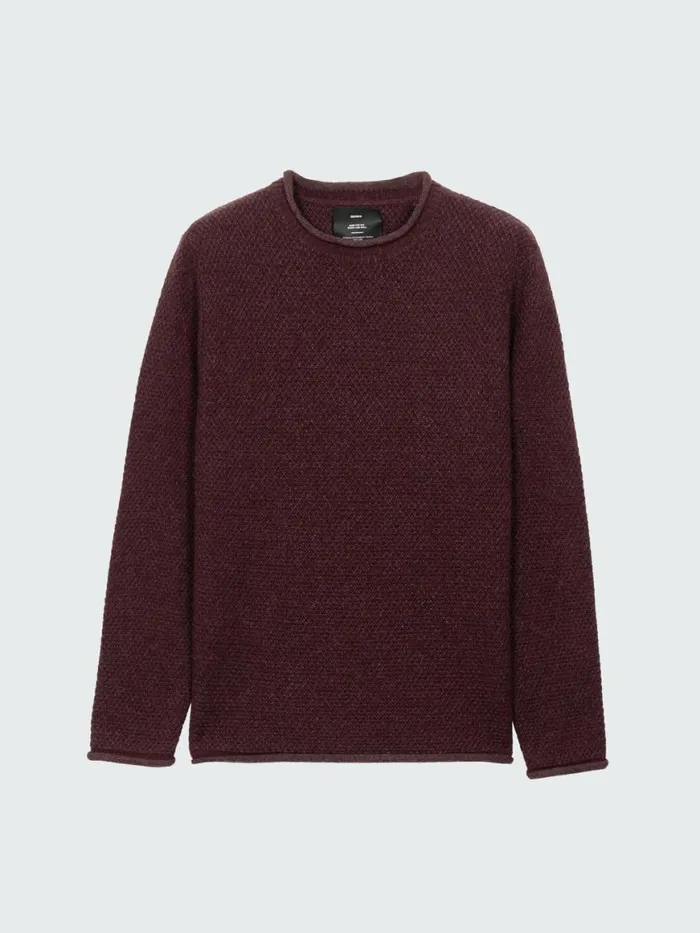 Men Barents Jumper Black Cherry Finisterre Knitwear
