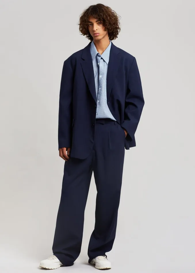 Men Beo Blazer 8211 Blue The Frankie Shop Outerwear