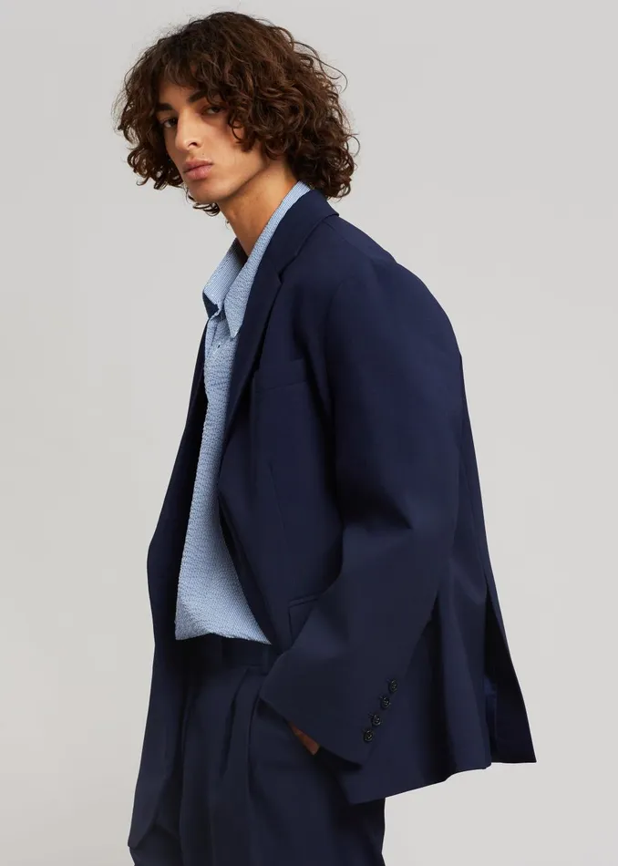Men Beo Blazer 8211 Blue The Frankie Shop Outerwear