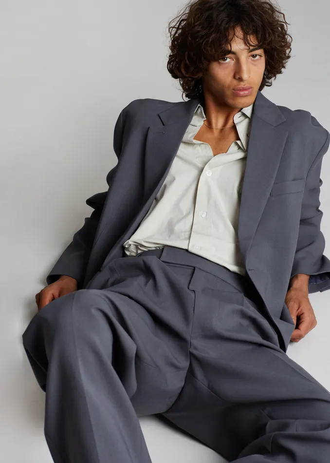 Men Beo Blazer 8211 Charcoal The Frankie Shop Outerwear