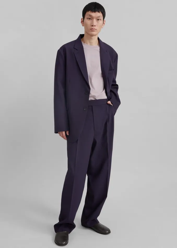Men Beo Blazer 8211 Purple The Frankie Shop Outerwear