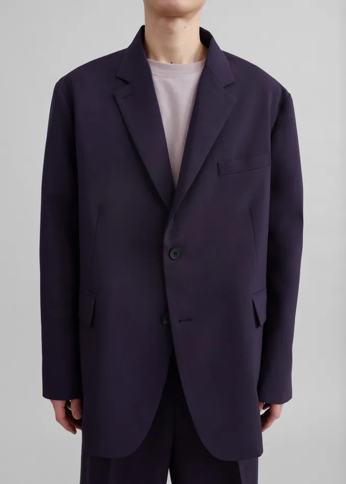 Men Beo Blazer 8211 Purple The Frankie Shop Outerwear
