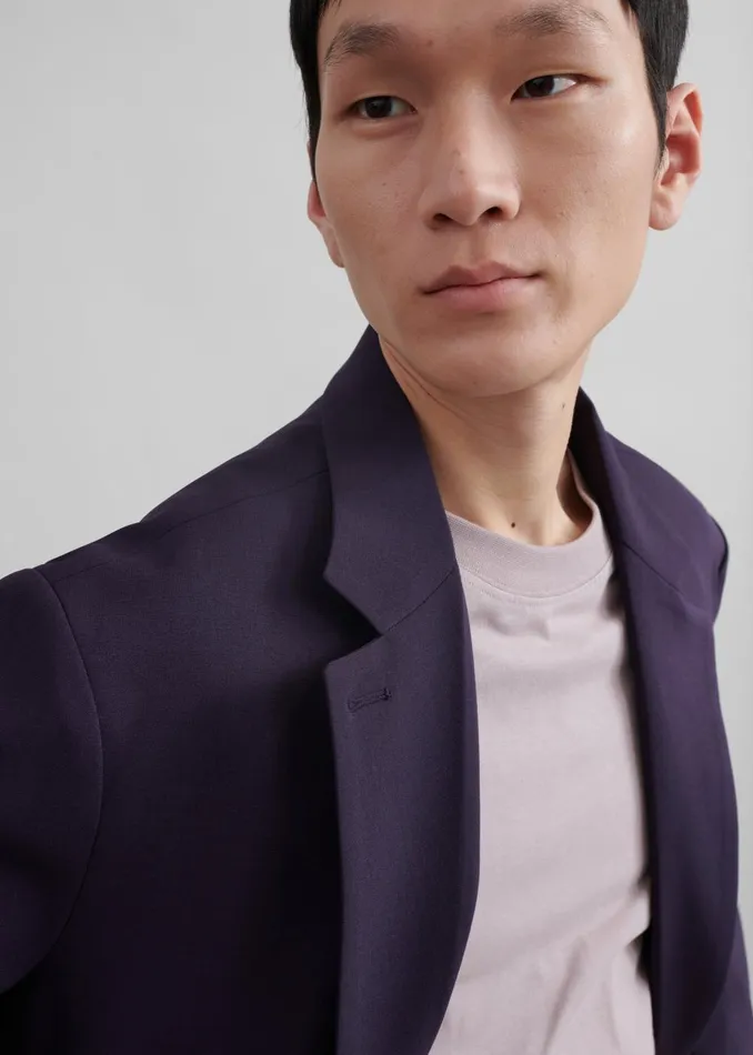 Men Beo Blazer 8211 Purple The Frankie Shop Outerwear