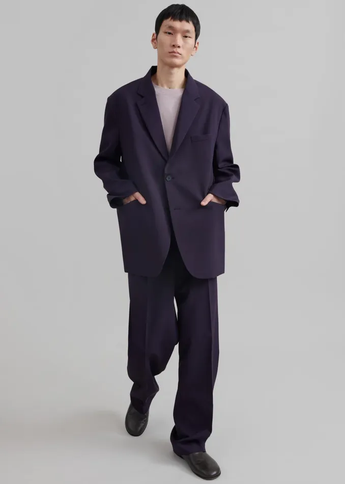Men Beo Blazer 8211 Purple The Frankie Shop Outerwear