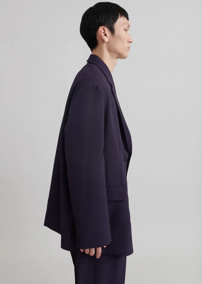 Men Beo Blazer 8211 Purple The Frankie Shop Outerwear