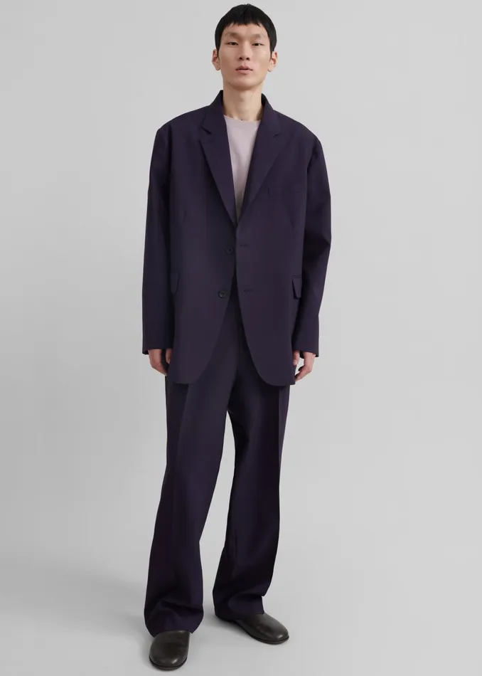 Men Beo Blazer 8211 Purple The Frankie Shop Outerwear