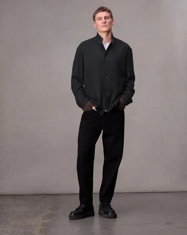 Men Blazers Rag and Bone Gramercy Wool Blazer Black