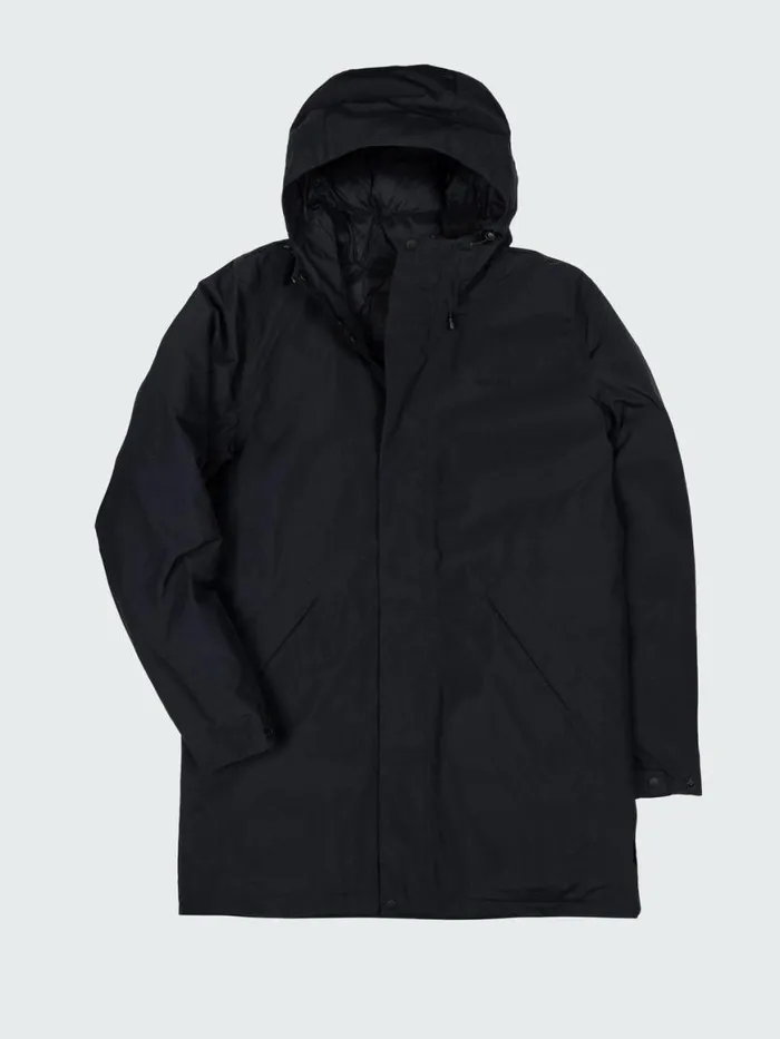 Men Caelus Waterproof Parka Black Finisterre Jackets Coats and Gilets
