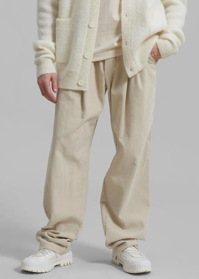 Men Camden Corduroy Pants 8211 Cream The Frankie Shop Bottoms