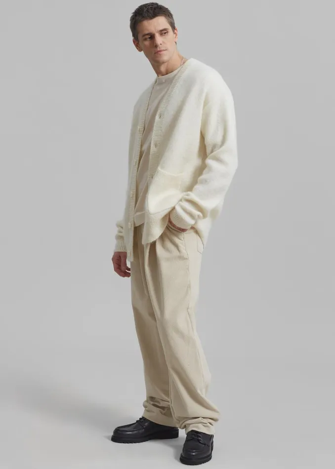 Men Camden Corduroy Pants 8211 Cream The Frankie Shop Bottoms