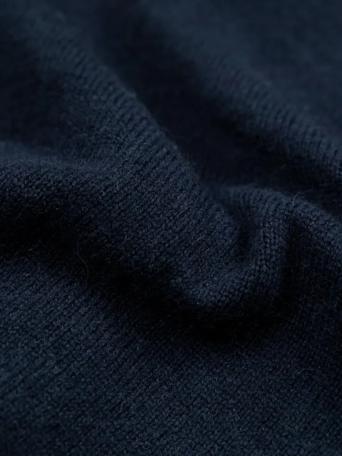 Men Cavan Pocket Knit Jumper Navy Finisterre Knitwear