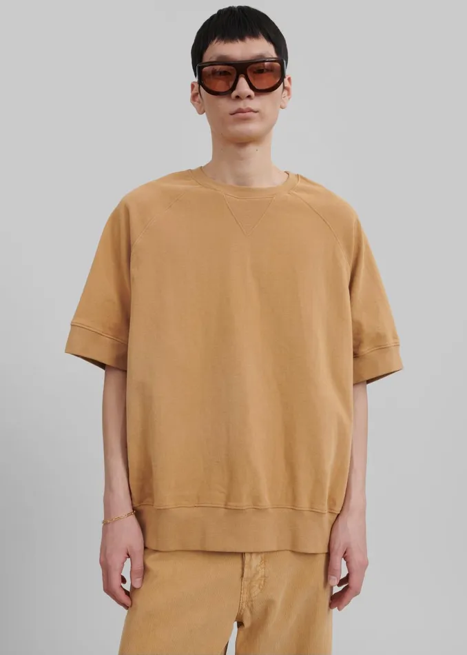 Men Caz Boxy Tee 8211 Camel The Frankie Shop Tops