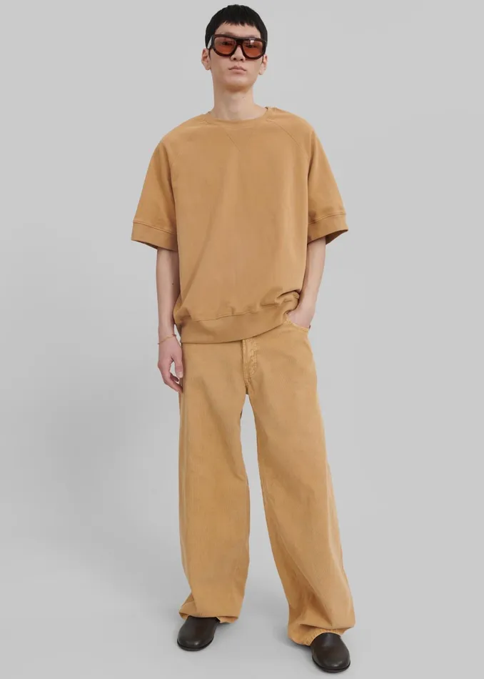 Men Caz Boxy Tee 8211 Camel The Frankie Shop Tops