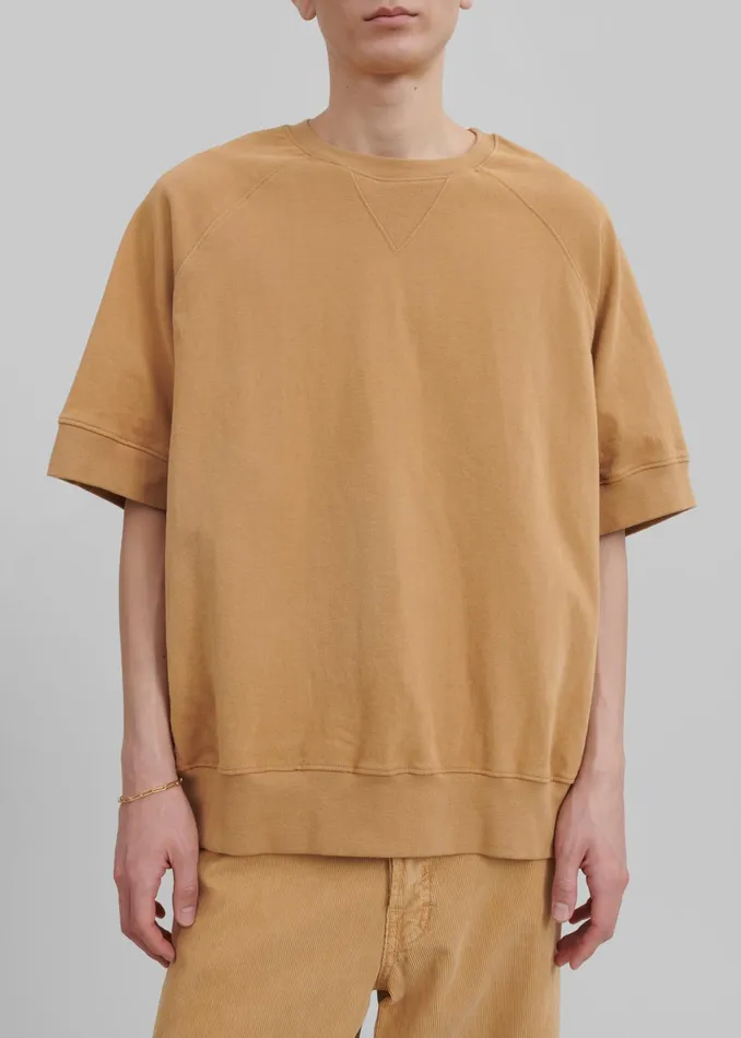 Men Caz Boxy Tee 8211 Camel The Frankie Shop Tops