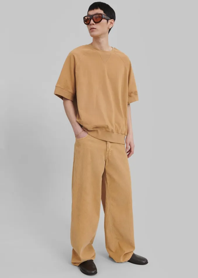 Men Caz Boxy Tee 8211 Camel The Frankie Shop Tops