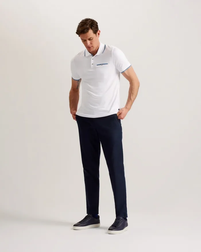 Men CHIPA 8211 Short Sleeve Polo Shirt White Ted Baker Tops