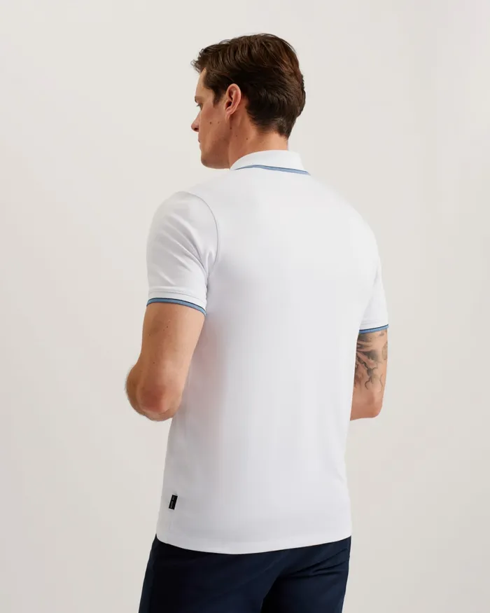 Men CHIPA 8211 Short Sleeve Polo Shirt White Ted Baker Tops