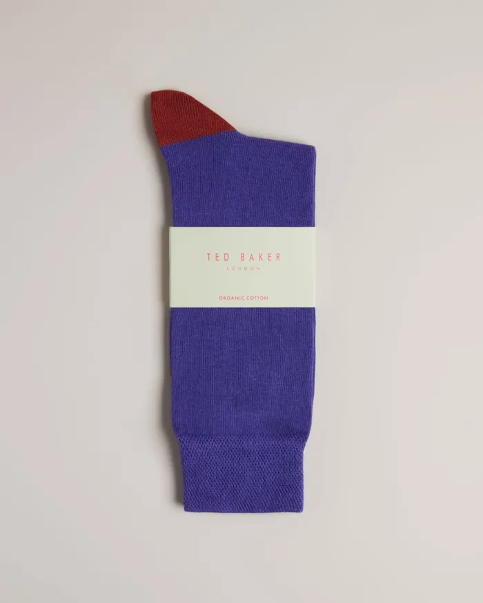 Men CLASIC 8211 Plain Socks Medium Blue Ted Baker Socks
