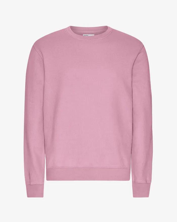 Men Classic Organic Crew Cherry Blossom Colorful Standard Crewneck Sweatshirts