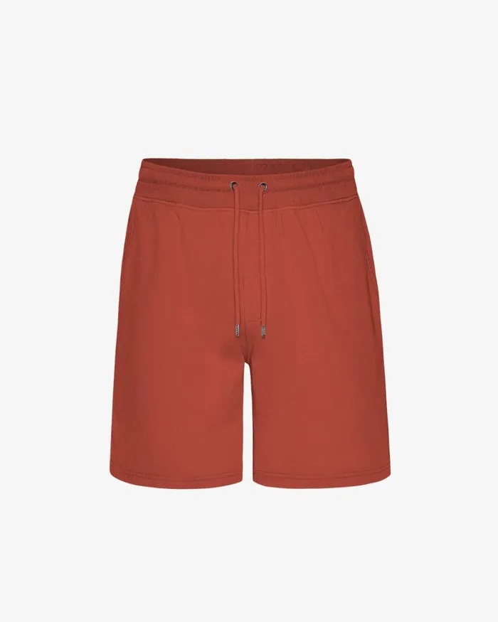 Men Classic Organic Sweatshorts Dark Amber Colorful Standard Shorts