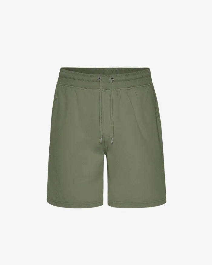 Men Classic Organic Sweatshorts Dusty Olive Colorful Standard Shorts