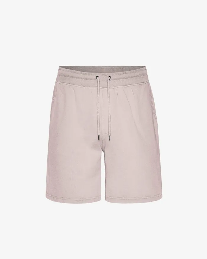 Men Classic Organic Sweatshorts Faded Pink Colorful Standard Shorts