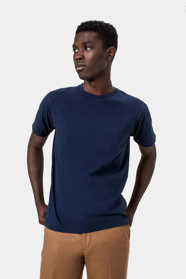 Men Classic Organic Tee Cedar Brown Colorful Standard TShirts