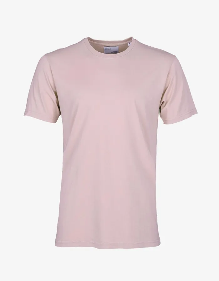 Men Classic Organic Tee Faded Pink Colorful Standard TShirts