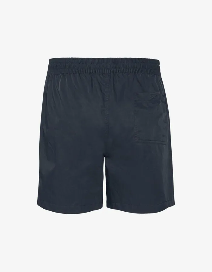 Men Classic Swim Shorts Navy Blue Colorful Standard Shorts