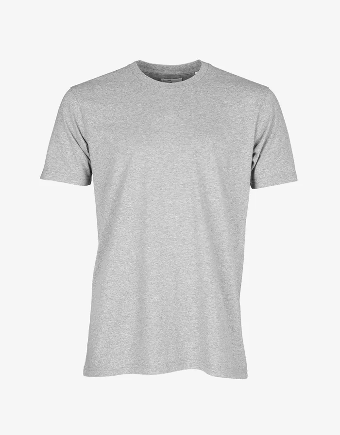 Men Colorfulstandard Classic Organic Tee 8211 Heather Grey TShirts