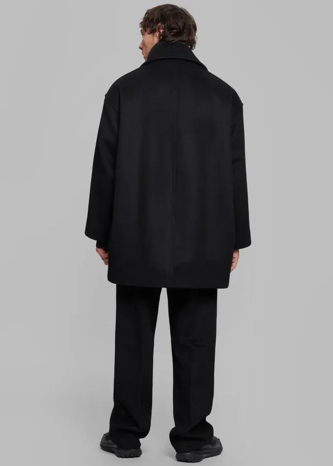 Men Cooper Wool Peacoat 8211 Black The Frankie Shop Outerwear
