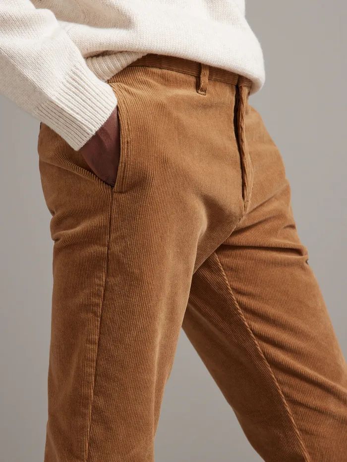 Men Cyrillus Clothing Regular Corduroy Chinos