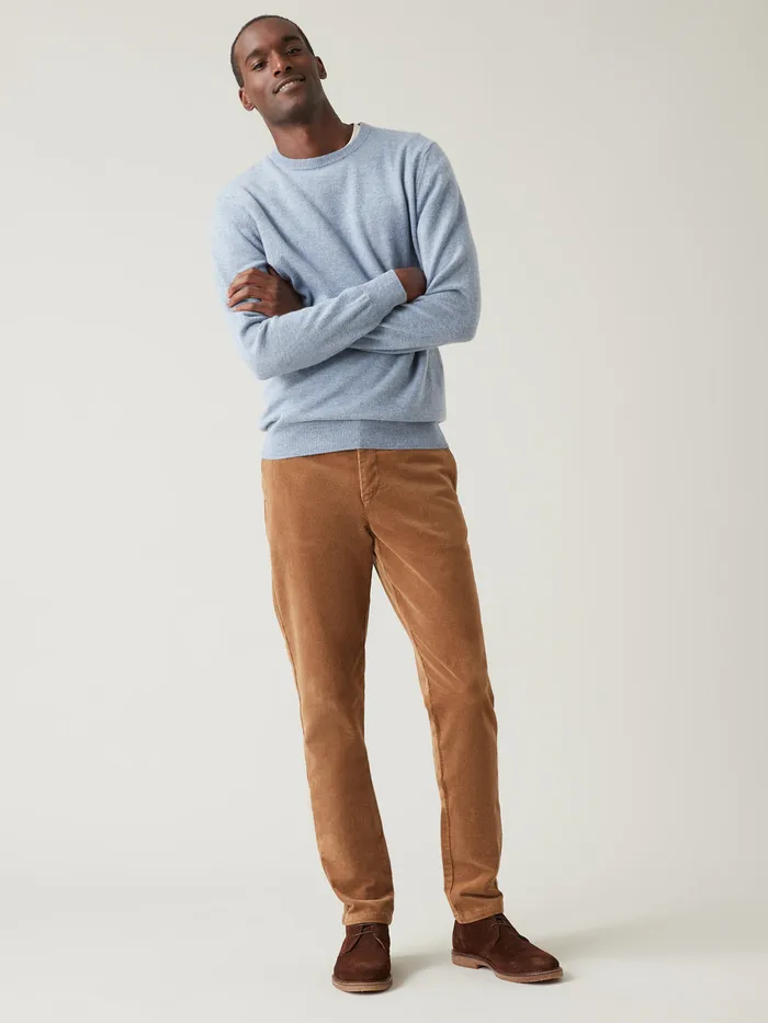 Men Cyrillus Clothing Regular Corduroy Chinos