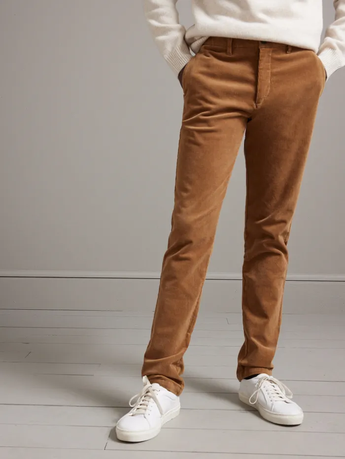 Men Cyrillus Clothing Regular Corduroy Chinos