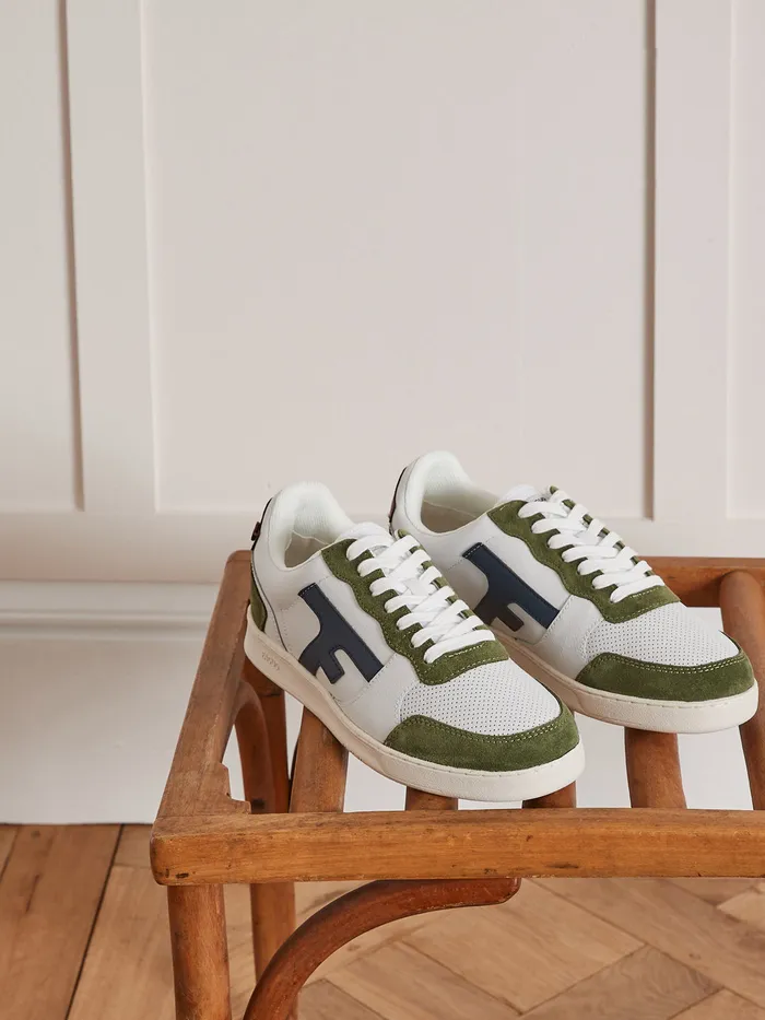 Men Cyrillus Shoes Hazel Trainers 8211 The Faguo Collection Kaki