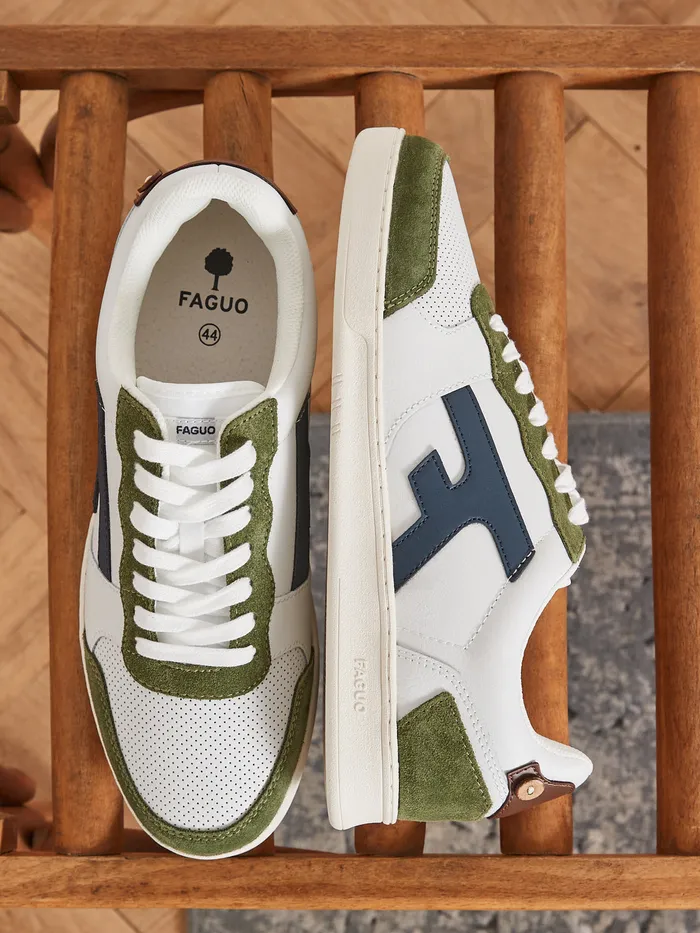 Men Cyrillus Shoes Hazel Trainers 8211 The Faguo Collection Kaki